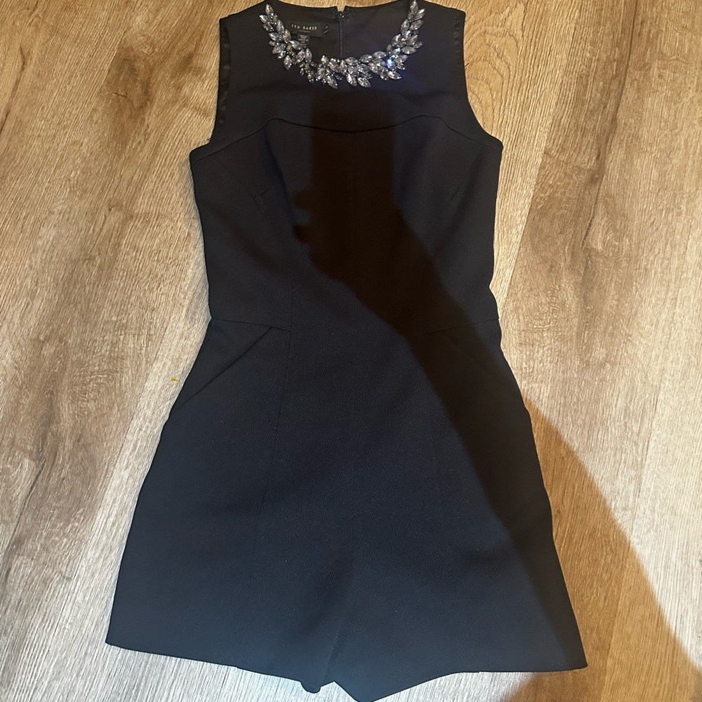 Ted Baker Gorgeous Rhinestone Jumpsuit Romper Size 0